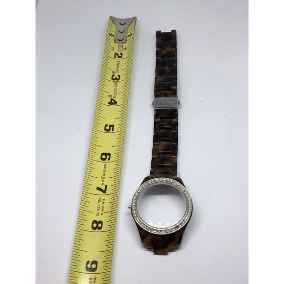 Authentic Fossil Watch Band Bracelet Links Case Use For Parts Used 18mm V814 - Picture 1 of 11